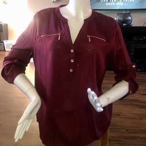 V-neck blouse